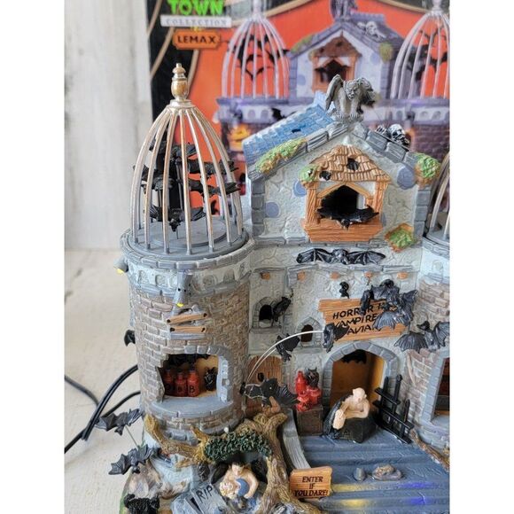 Lemax Vampire Bat Aviary 2011 spooky town Village accessory Halloween - Picture 6 of 12
